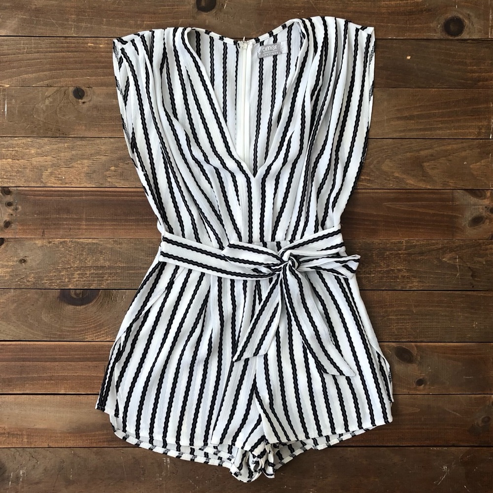 Rumor Boutique V Neck Romper
